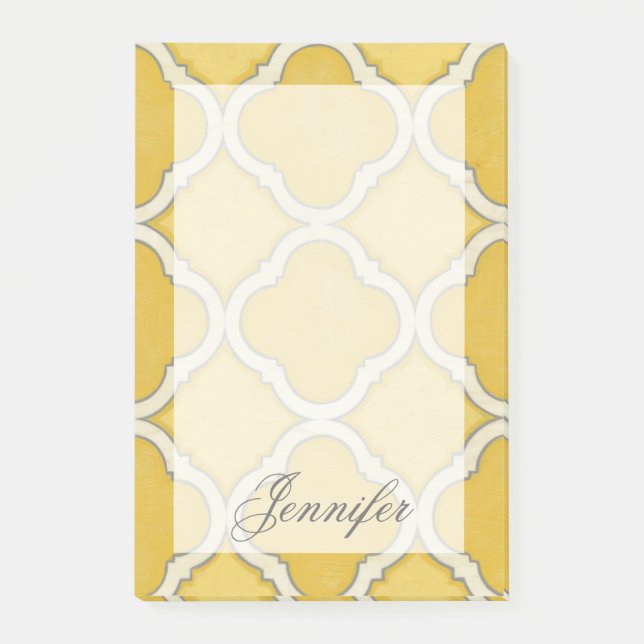 Post-it® Ajoutez votre nom | Motifs de marché I (Devant)