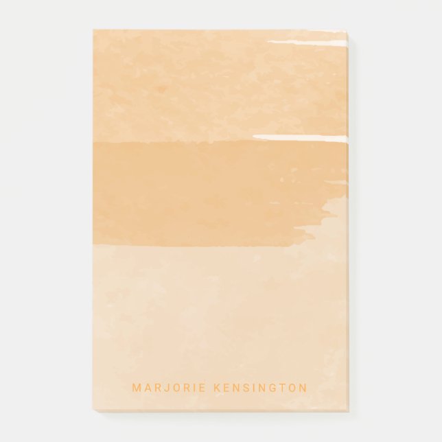 Post-it® AJOUTEZ VOTRE NOM | Notes des bandes d'aquarelle (Devant)