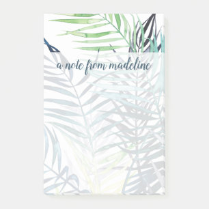 Post-it® Ajoutez votre nom Palmiers Twilight - Feuilles t