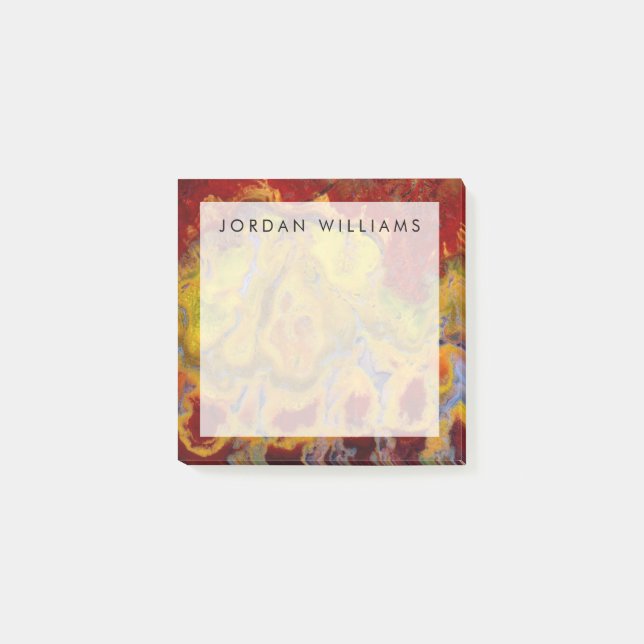 Post-it® Ajoutez Votre Nom | Red Crayola Jasper (Devant)