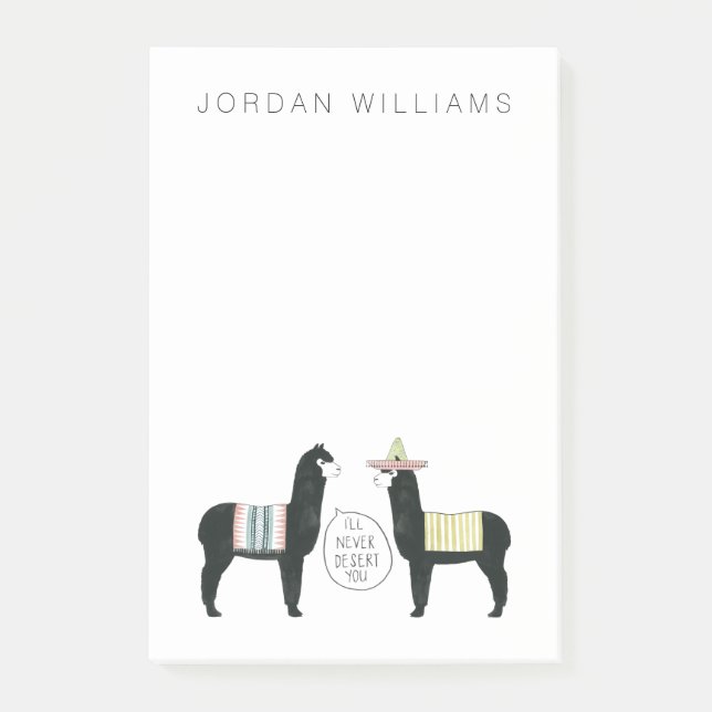 Post-it® Ajoutez votre nom | Taco À propos de ça | Je ne fe (Devant)