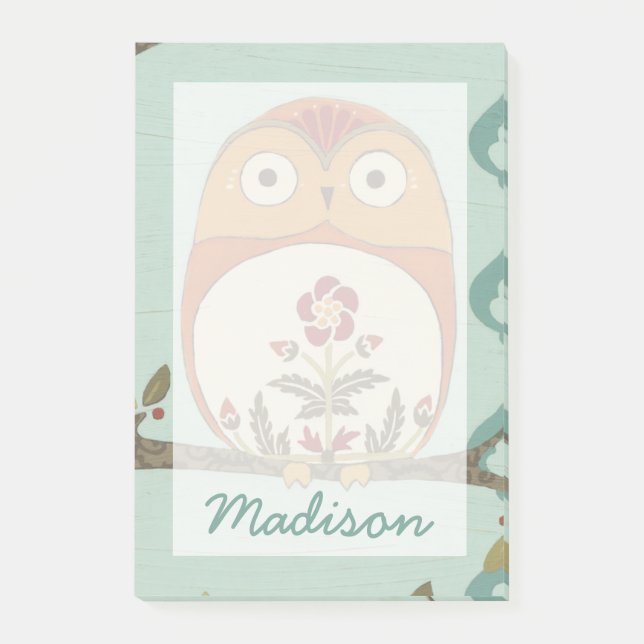 Post-it® Ajoutez votre nom | Whimsy de forêt II (Devant)
