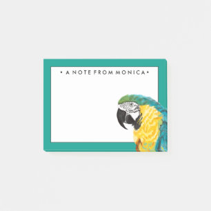 Post-it® Ajoutez votre oiseau tropical nommé de perroque