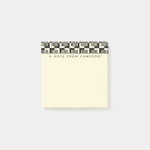 Post-it® Ajoutez votre   rétros motifs noirs et bronzages