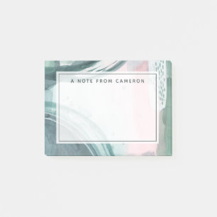 Post-it® Ajoutez votre scribe en pastel nommé - aquarell