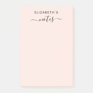 Post-it® Ajoutez votre simple nommé rougissent rose