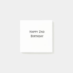 Post-it® ajoutez votre texte personnalisé joyeux anniversai