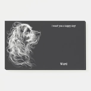 Post-it® Akbash Nom du chien d'art Abstrait