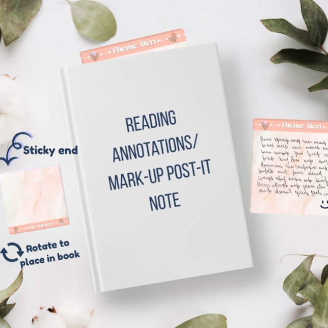 Post-it® Alerte de thème Annotation de lecture en acrylique (Créateur téléchargé)