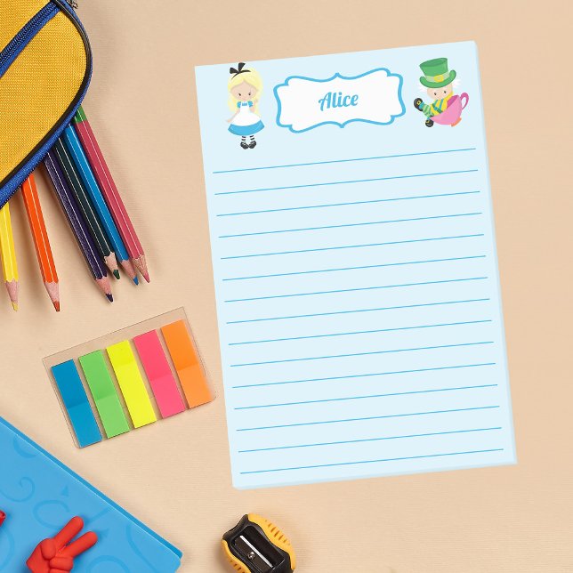 Post-it® Alice au pays des merveilles Enfants mignons Perso (Créateur téléchargé)