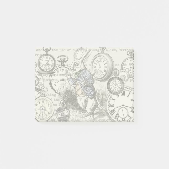 Post-it® Alice de lapin blanc au pays des merveilles (Devant)