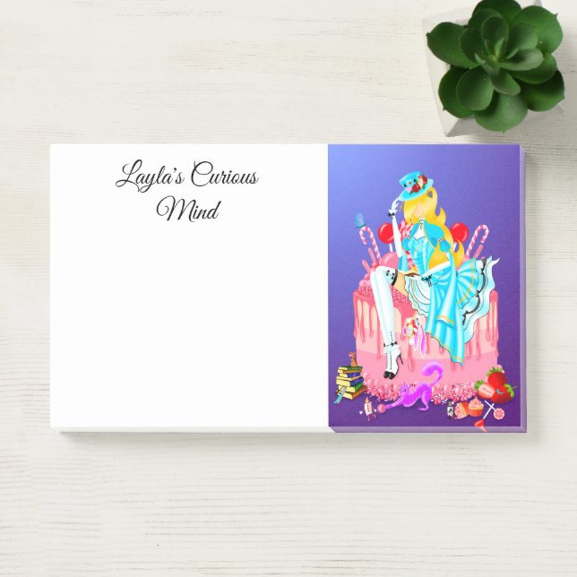 Post-it® Alice sur Birthday Cake Wonderland (Bureau)