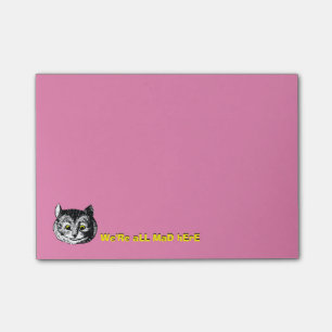 Post-it® Alice vintage dans la note de chat de Cheshire du