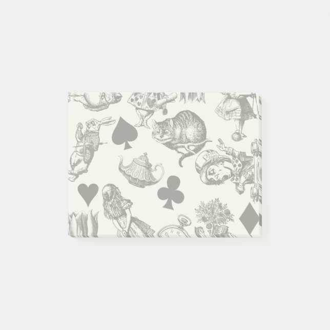 Post-it® Alice White Rabbit Wonderland Classic (Devant)
