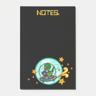 Post-it® Alien FUNNY NOIR GRAPHIQUE POST-IT VERTICAL NOTEPA