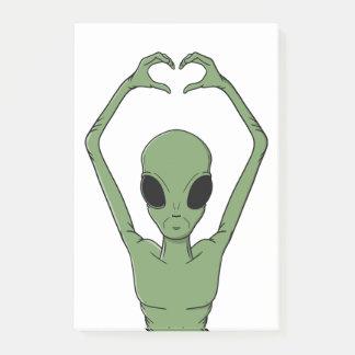 Post-it® Alien Heart Pose