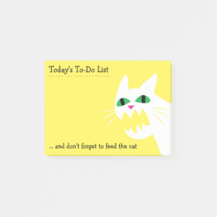 Post-it® Alimentez au chat le remue-ménage drôle ou le mi