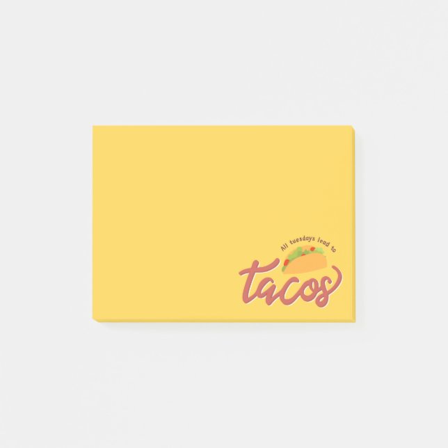 Post-it® All tuesdays lead to tacos (Devant)