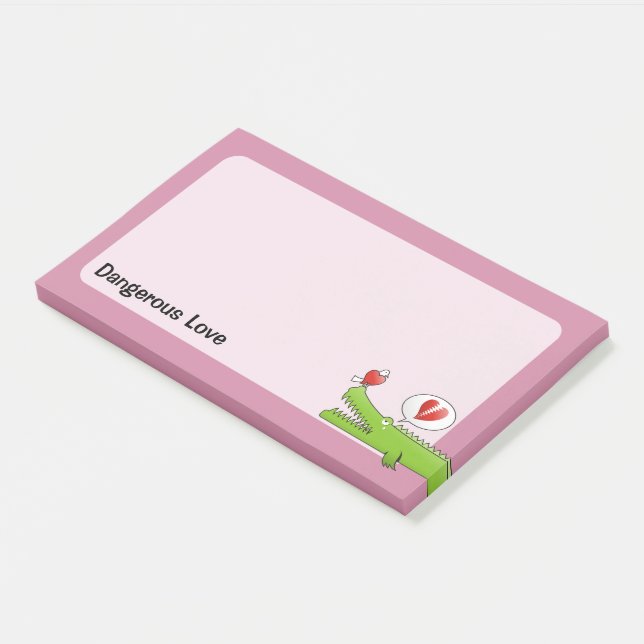 Post-it® Alligator en amour (Incliné)