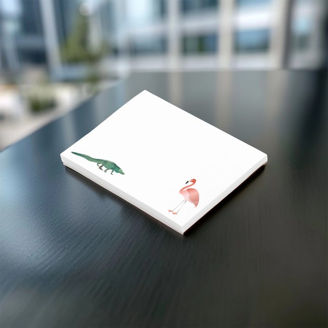 Post-it® Alligator Et Flamant rose (Créateur téléchargé)