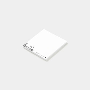 Post-it® Allo minimal   Coeur moderne propre blanc simple