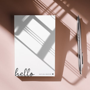 Post-it® Allo minimal   Coeur moderne propre blanc simple