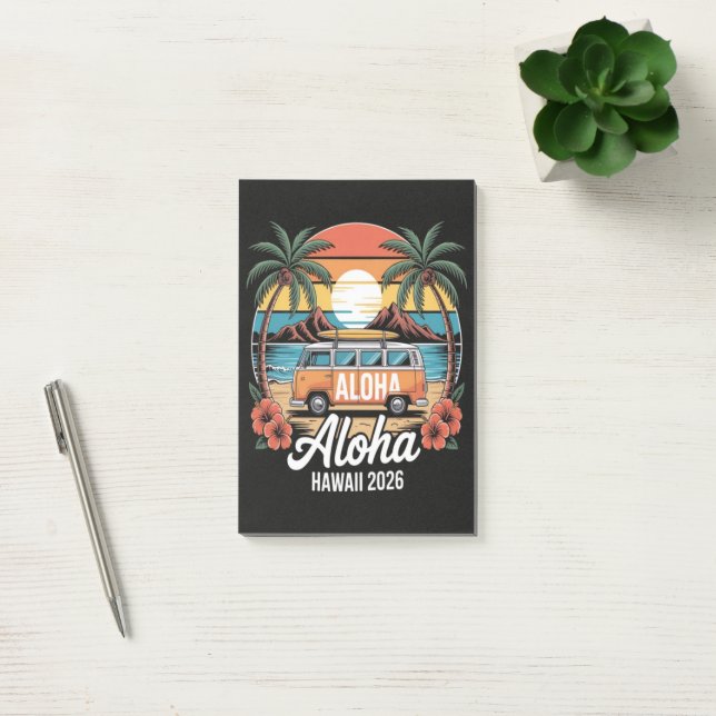 Post-it® Aloha Hawaï 2026 (Bureau)