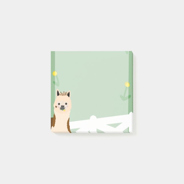 Post-it® Alpaca Manger des Dandelions Stick notes (Devant)