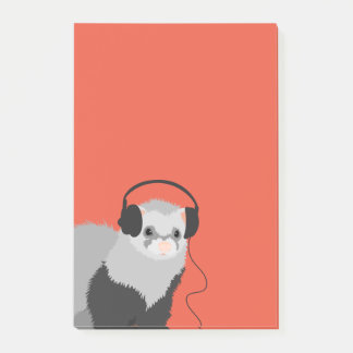 Post-it® Amant Musique Drôle Ferret