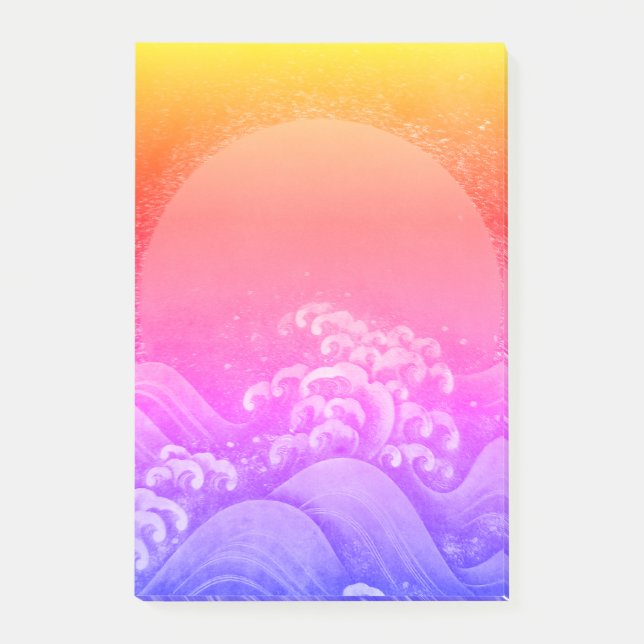 Post-it® AMATERASU DÉESSE DU SOLEIL Rose Jaune Bleu (Devant)