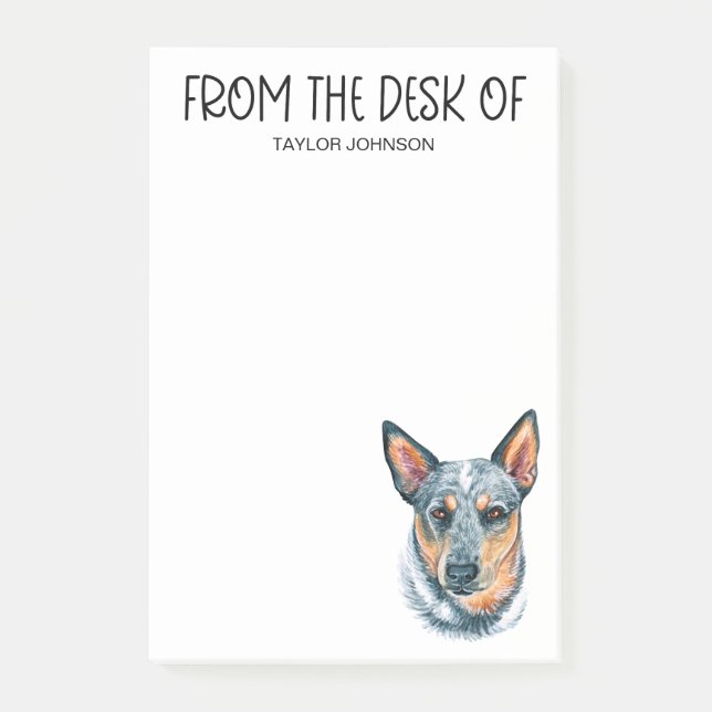 Post-it® Amateur de Blue Heeler (Devant)