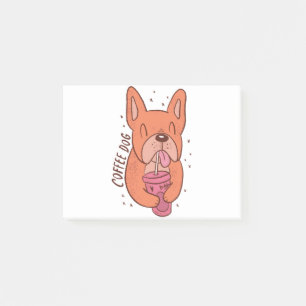 Post-it® Amateur de caféine Chien Incroyable