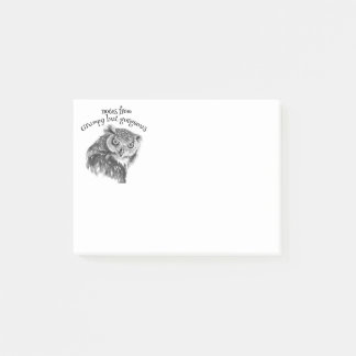 Post-it® Amateurs minimalistes d'aquarelle Grump Imprimer l