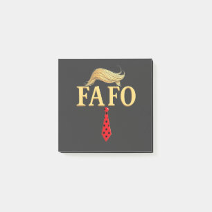 Post-it® Américain Donald Trump FAFO USA Drapeau patriotiqu