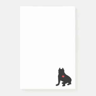 Post-it® American Pit Bull Terrier Silhouette