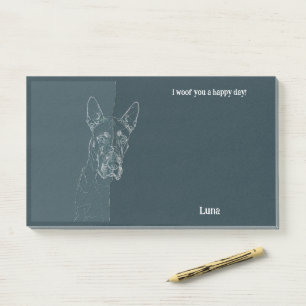 Post-it® American Staffordshire Terrier Nom du chien Abstra