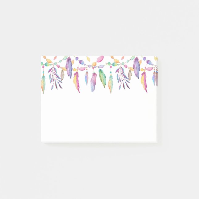 Post-it® Amérindiens Aquarelle (Devant)