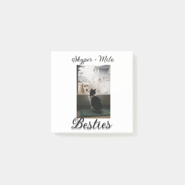 Post-it® Amis animaux meilleures copines ajouter nom animal (Devant)