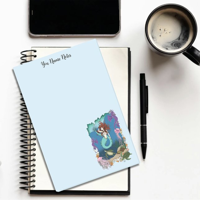 Post-it® Amis de l'Imaginaire bleu Sirène (Créateur téléchargé)