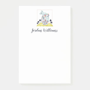 Post-it® Amis d'écureuil d'art populaire de la clémentine  