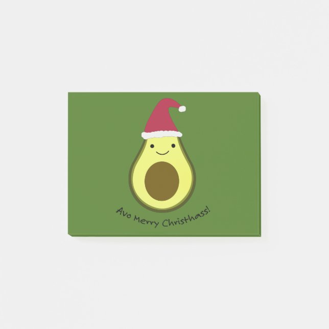 Post-it® Amny Avo Merry Christhass Avocado Pun (Devant)