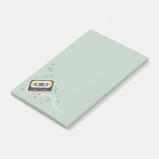 Post-it® Amour de mix tape (Incliné)