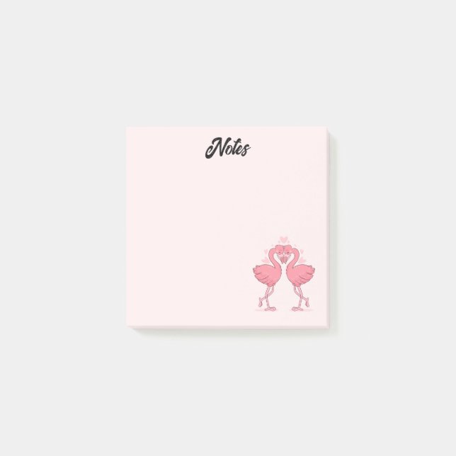 Post-it® Amour des flamants roses (Devant)