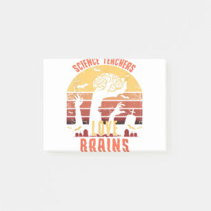 Post-it® Amour enseignant amusant Cerveaux Zombie Halloween