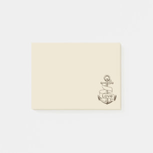 Post-it® Amour nautique - Ancre de bateau - Marin, mer, océ