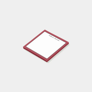 Post-it® Amour papillon | Bordure couleur solide rouge 4