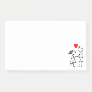 Post-it® Amour - Romantique - Couple mignon - Ajouter un no