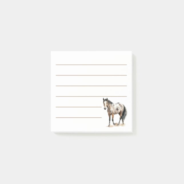 Post-it® Amoureuse de chevaux Équitation et cavalière Cowgi (Devant)