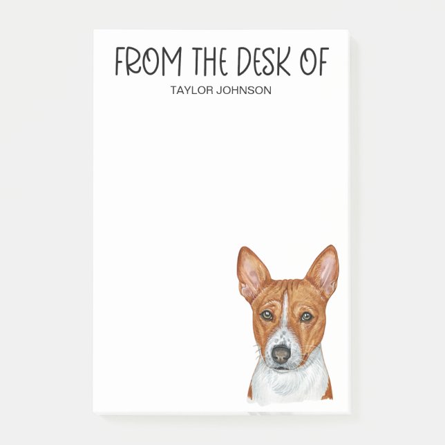 Post-it® Amoureux de Basenji (Devant)