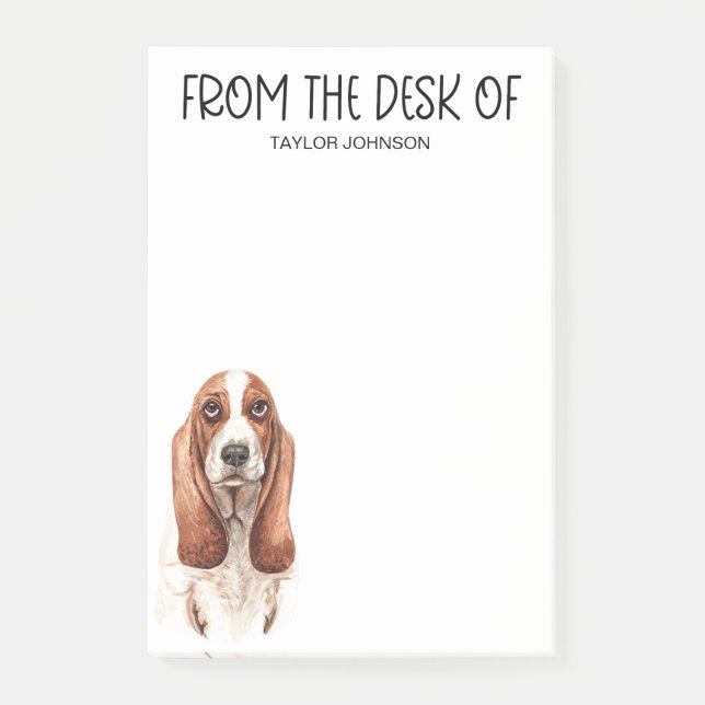 Post-it® Amoureux de Basset Hound (Devant)